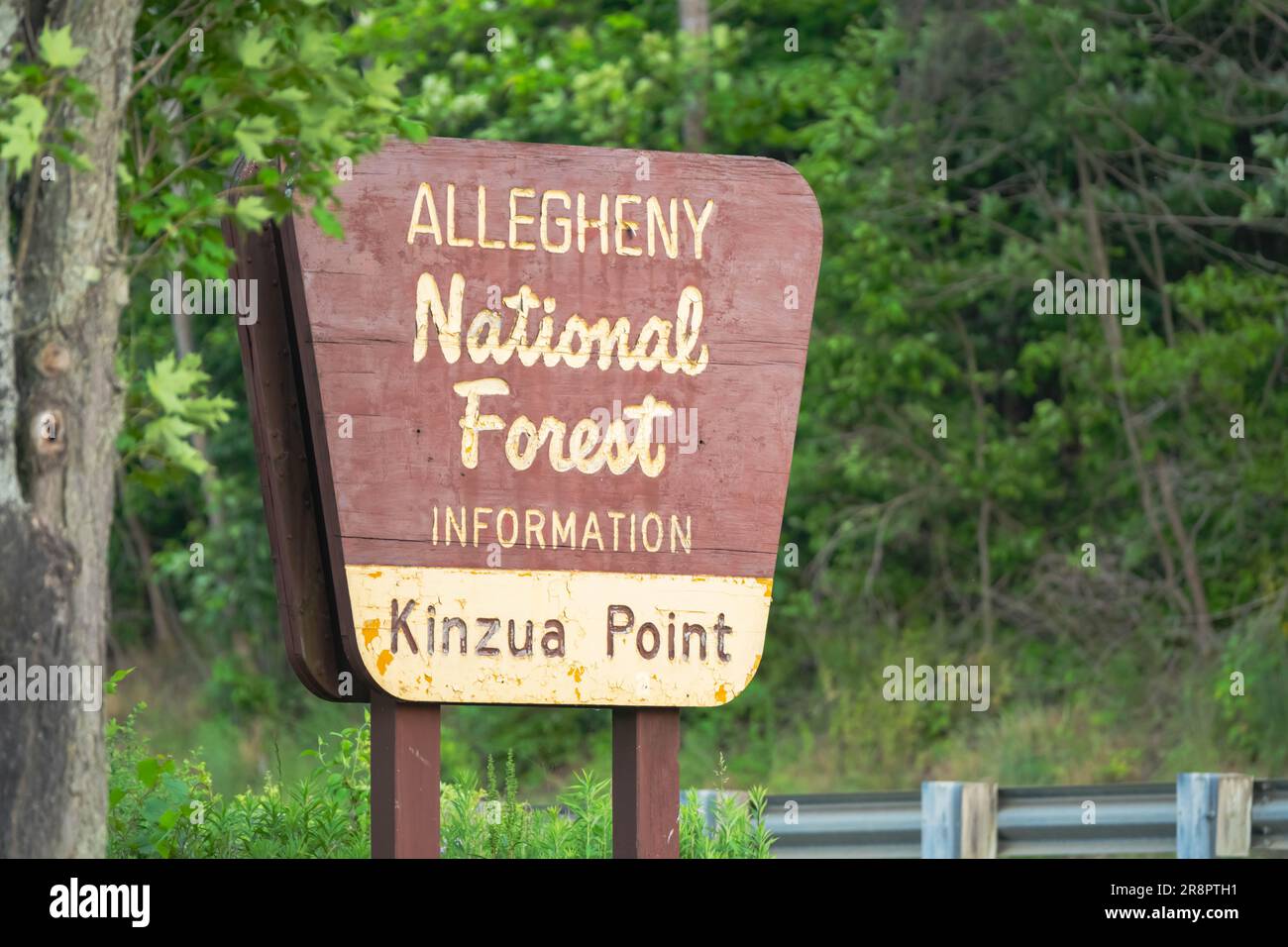 Allegheny National Forest Kinzua Point, Copy Space Reiseziel Pa USA Stockfoto