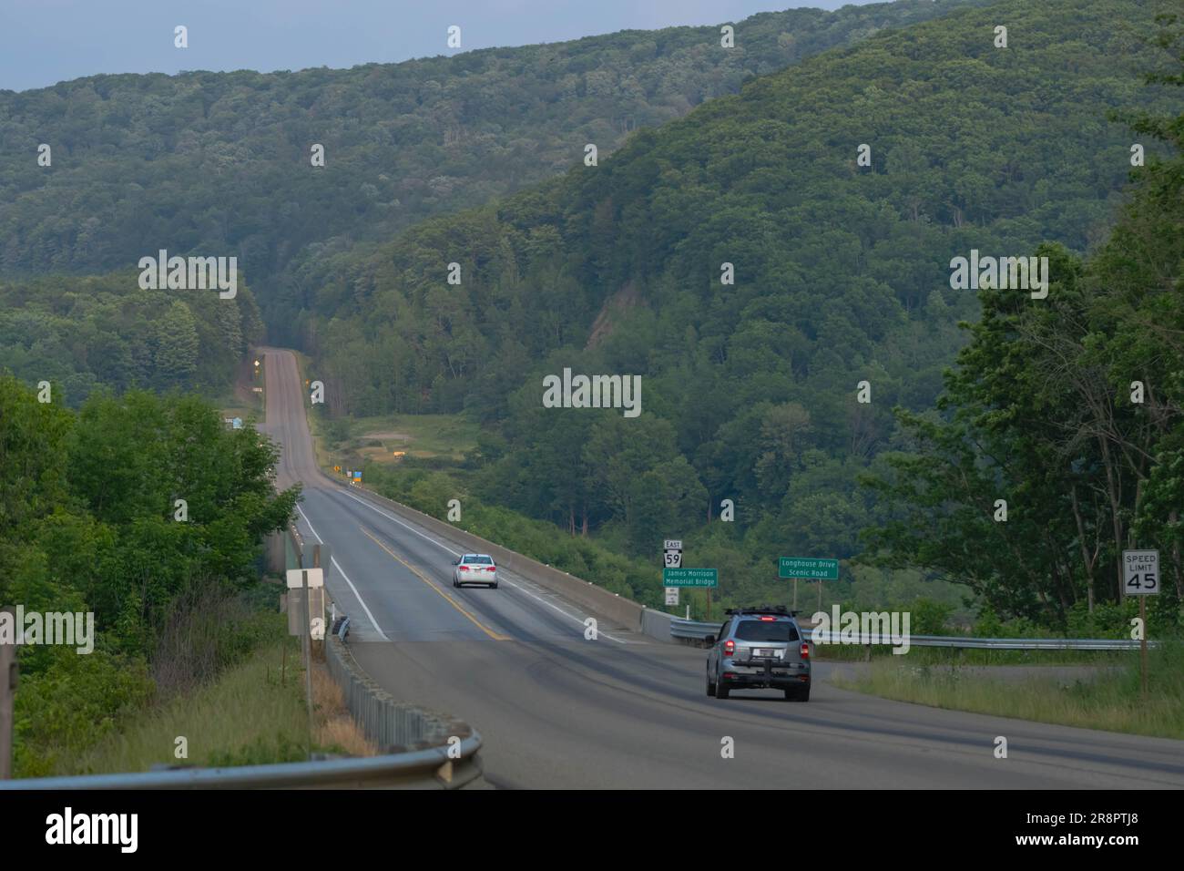 Allegheny National Forest Kinzua Point, Copy Space Reiseziel Pa USA Stockfoto