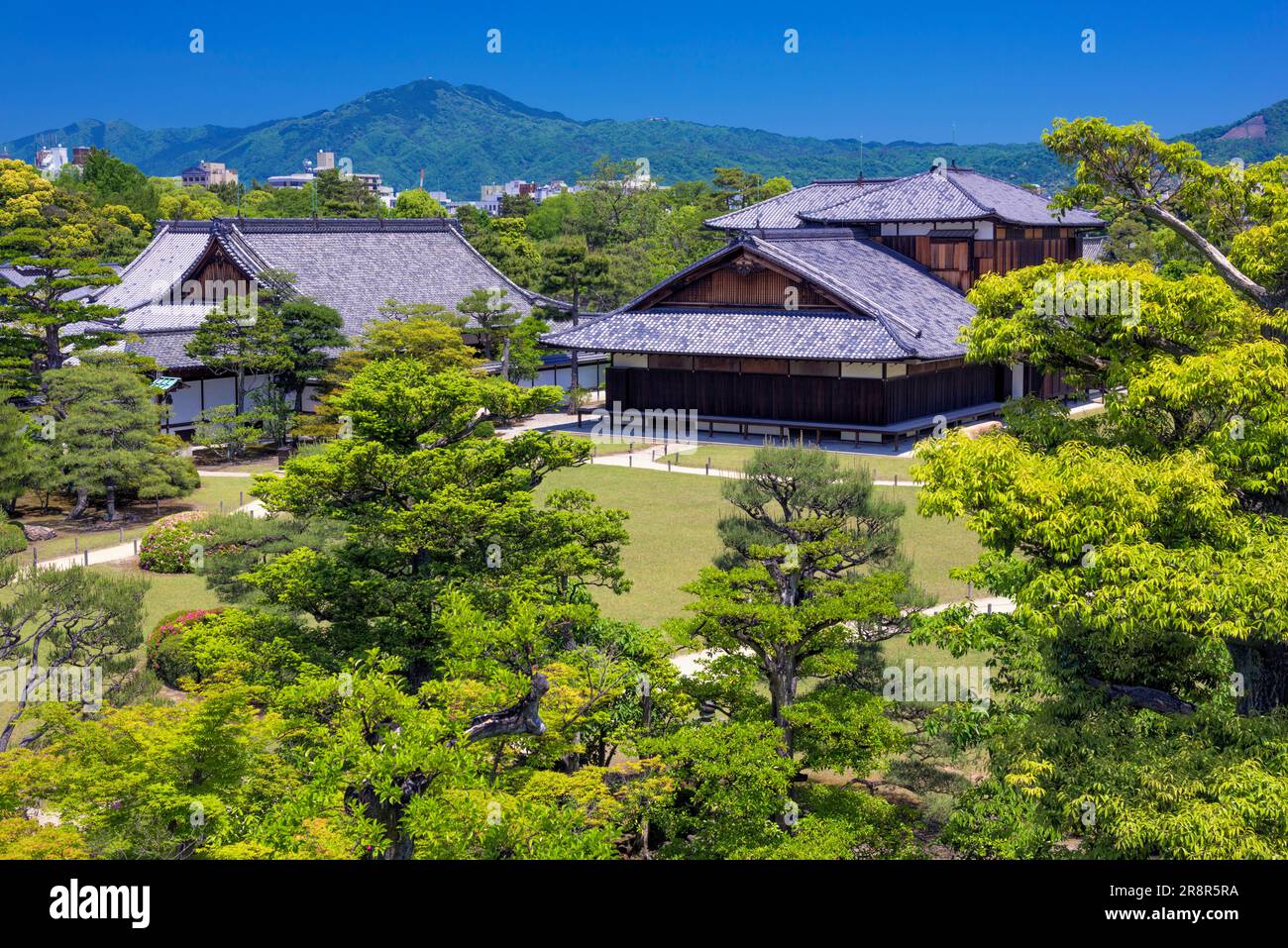 Schloss Nijo und Honmaru Palast Stockfoto