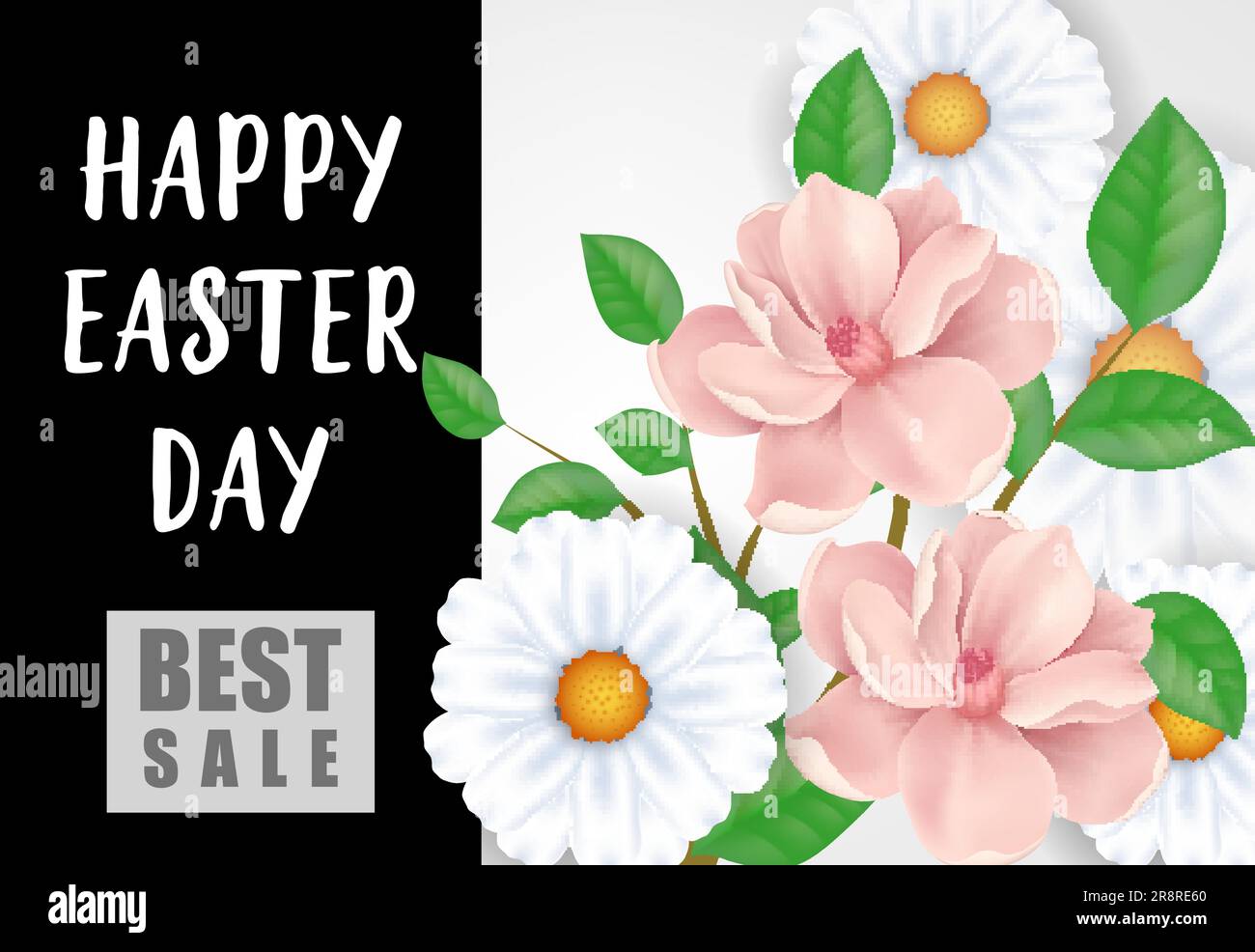 „Happy Ostern“-Schriftzug Mit Den Besten Angeboten Stock Vektor