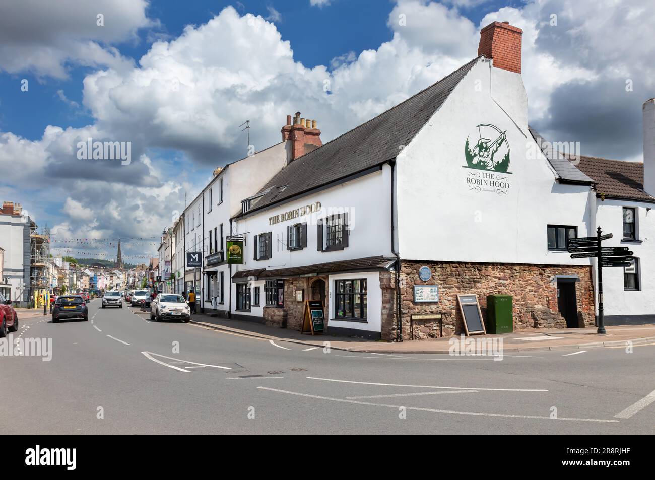 Robin Hood, Monnow Street, Monmouth, Wales Stockfoto