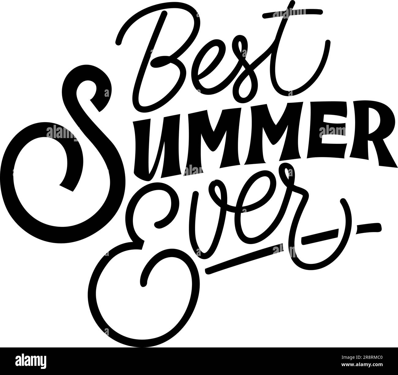 Die beste Sommer-Postervorlage aller Zeiten Stock Vektor