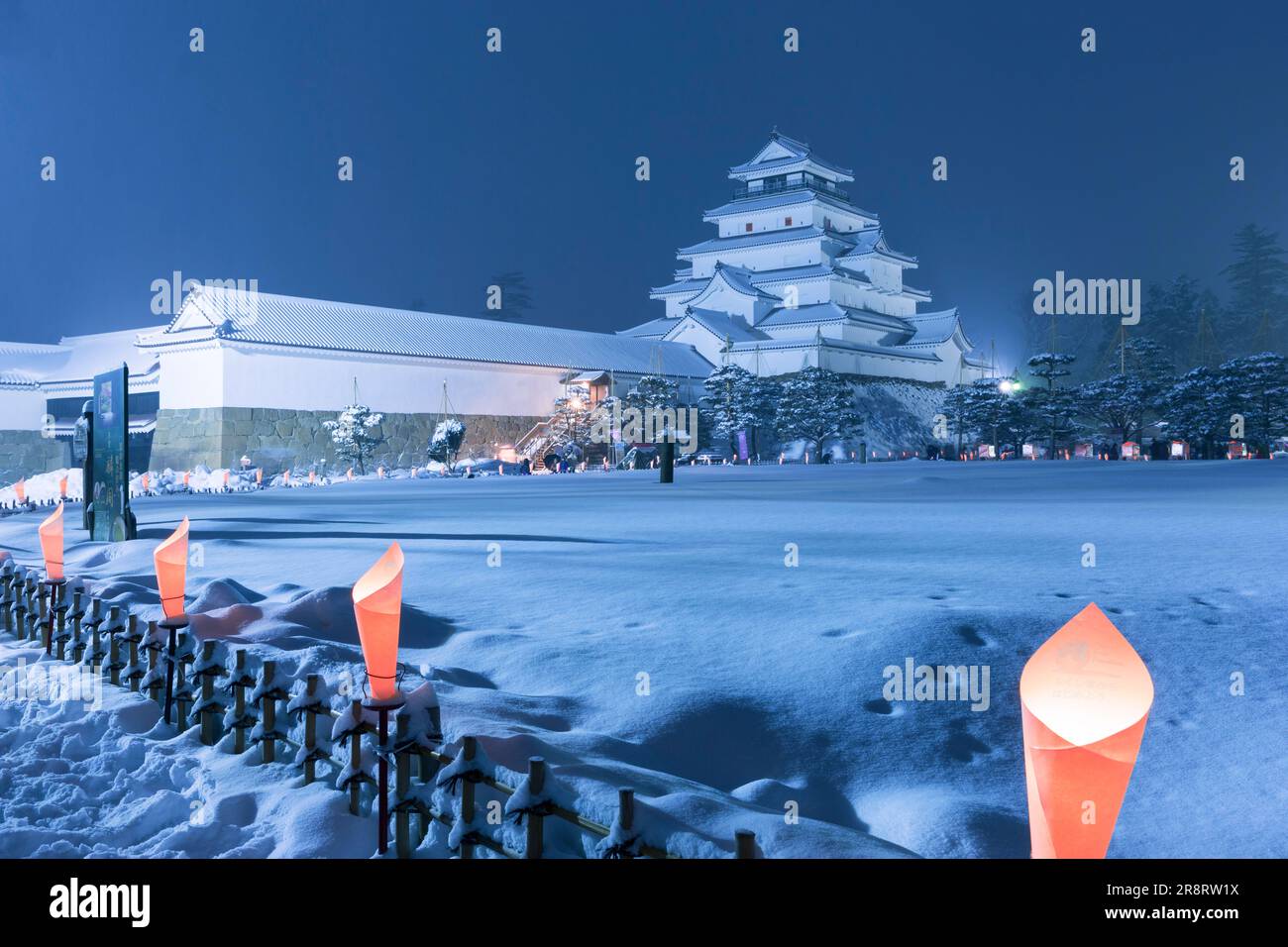 Aizu Picture Candle Festival Stockfoto