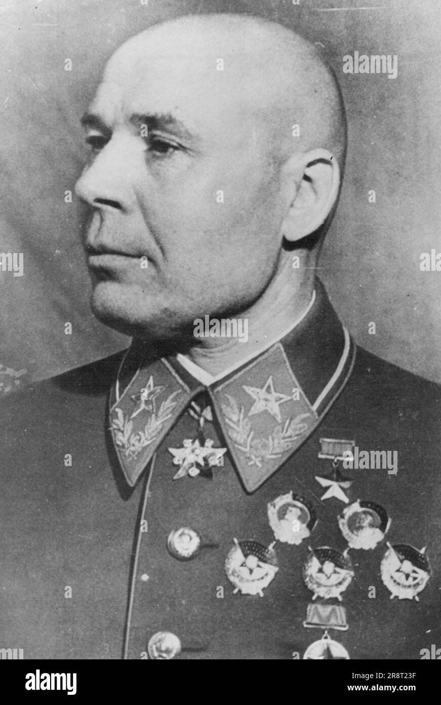 Marschall S. Timoschenko, der sowjetische Verteidigungskommissar. 25. August 1952. Stockfoto