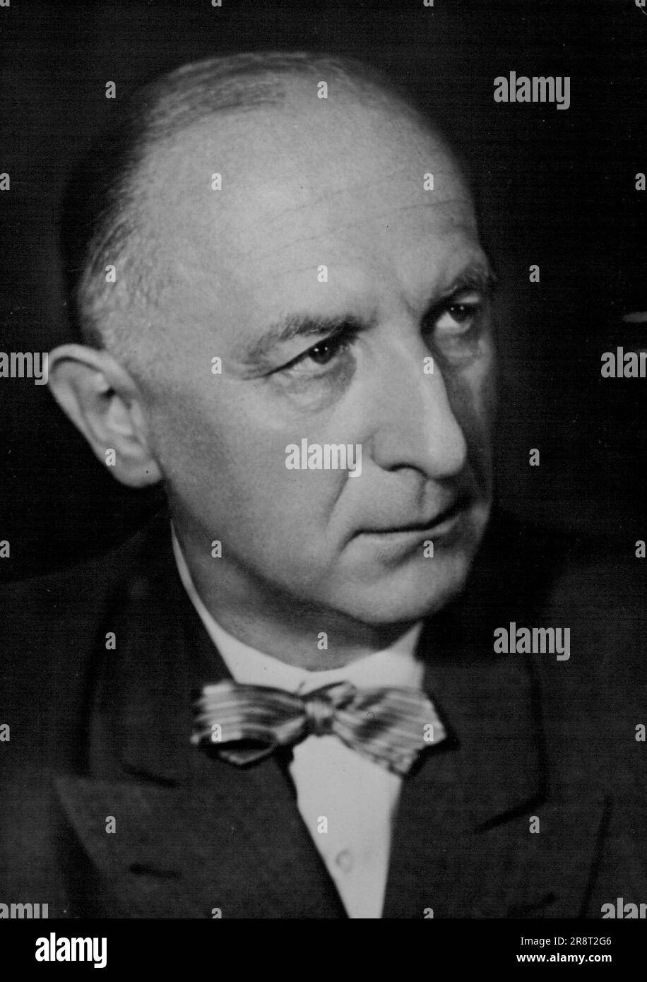 Westdeutsche Persönlichkeiten: Professor Otto Suhr - amtierender Oberbürgermeister von Westberlin. 03. März 1955. (Foto von Camera Press). Stockfoto