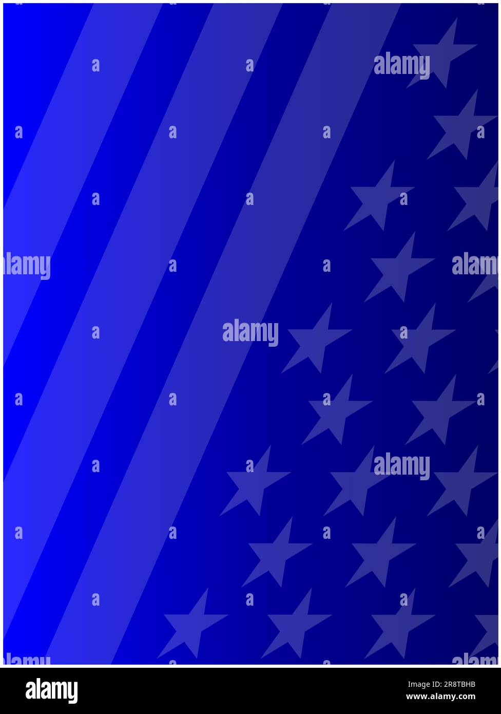 Abstrakter blauer Hintergrund der amerikanischen Flagge. Stock Vektor