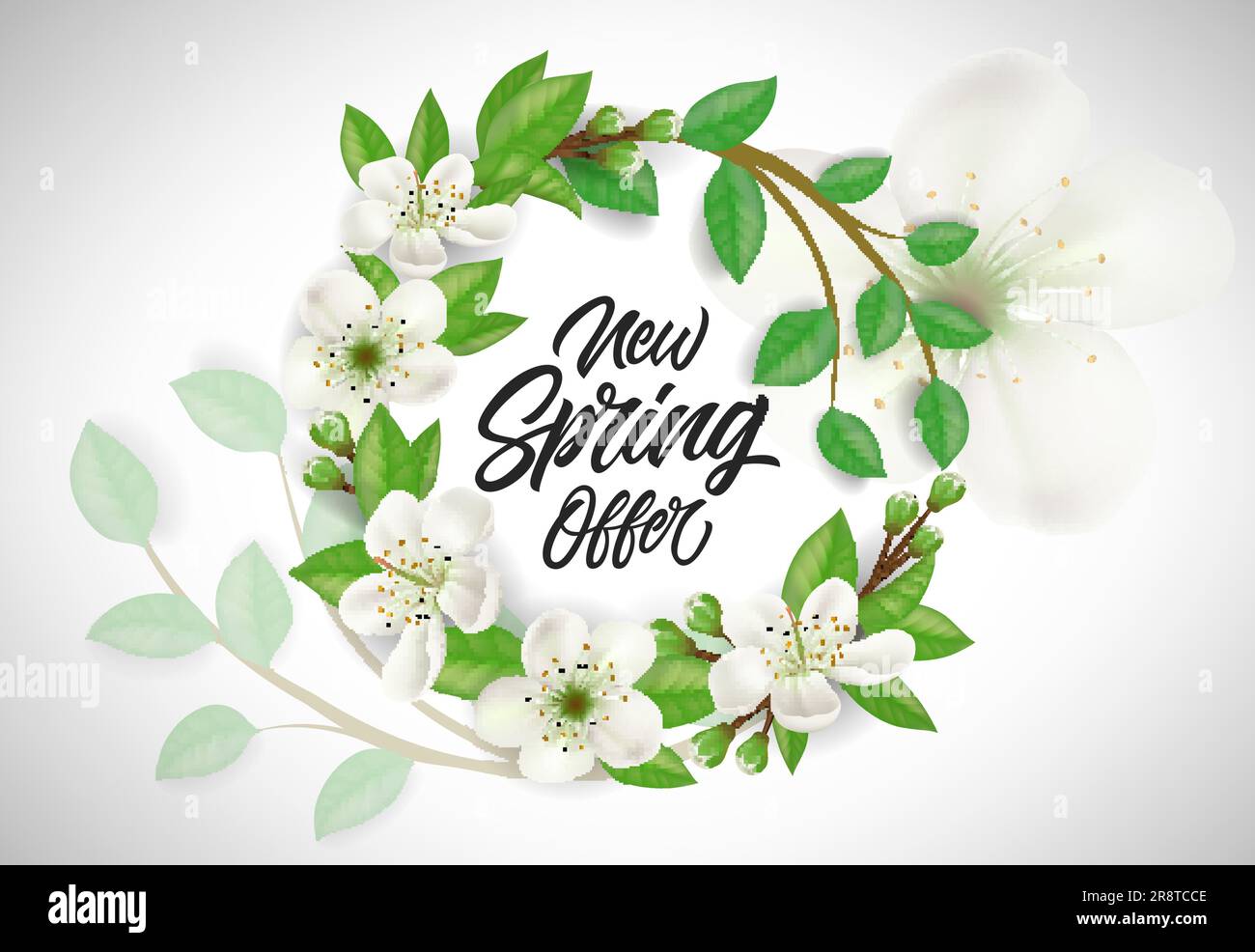 Neue Frühlingsangebote Stock Vektor