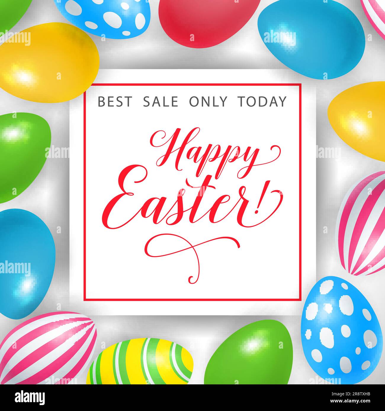 Ostern Bestseller Nur Heute Schriftzug Stock Vektor