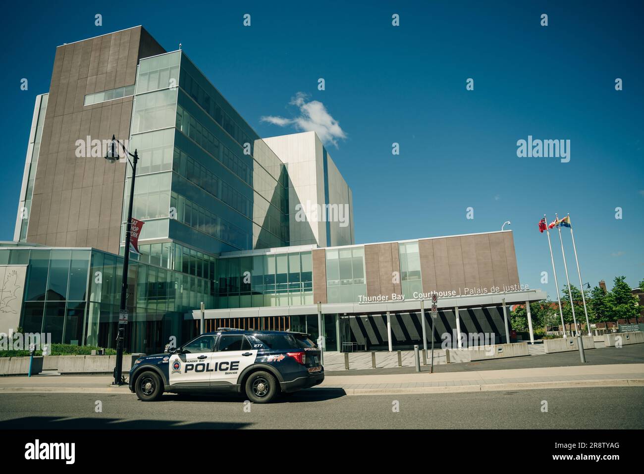 kirche in der City Thunder Bay, kanada - Mai 2023. Hochwertiges Foto Stockfoto