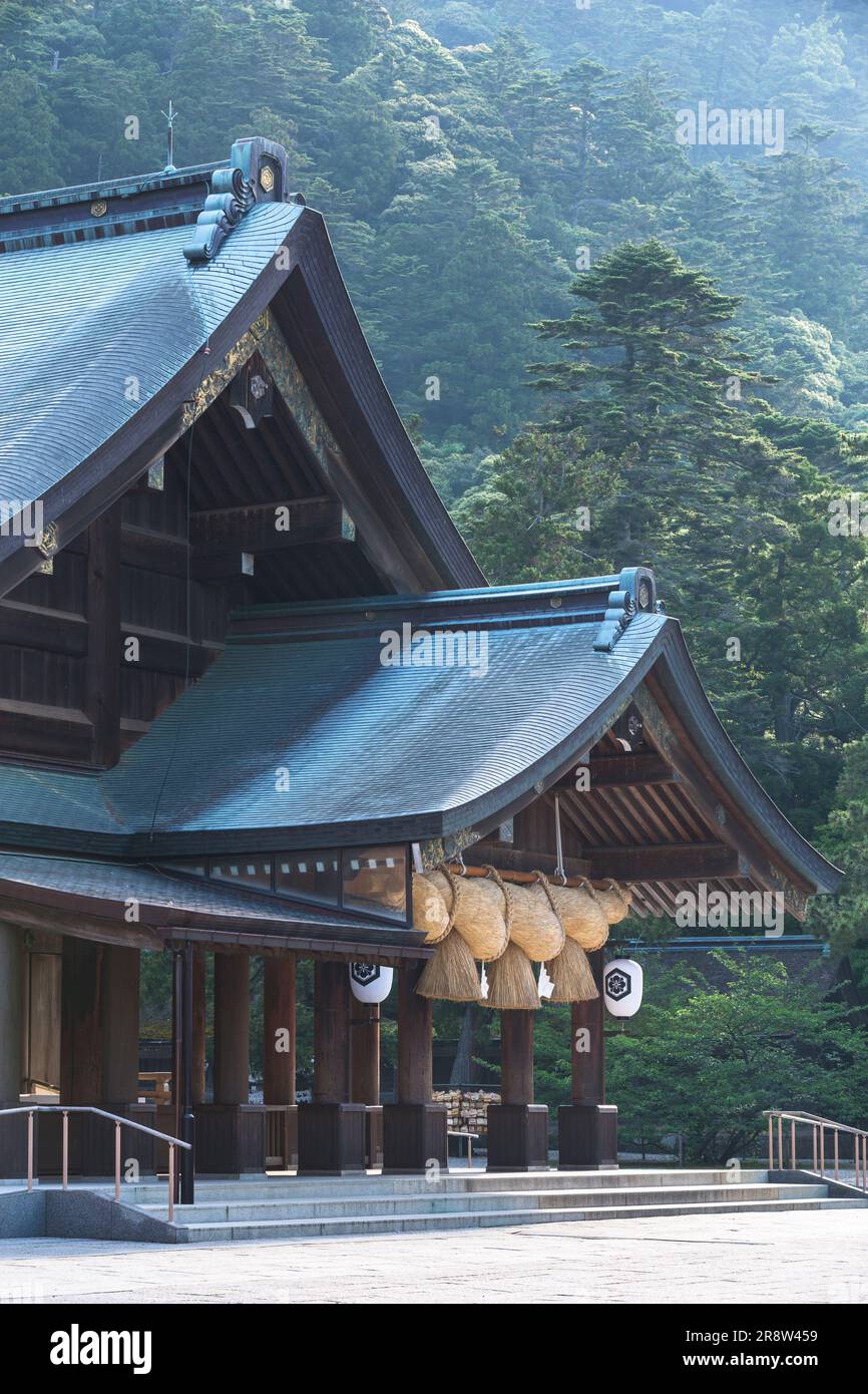 Izumo Taisha Heidenheim und Shimenawa Stockfoto