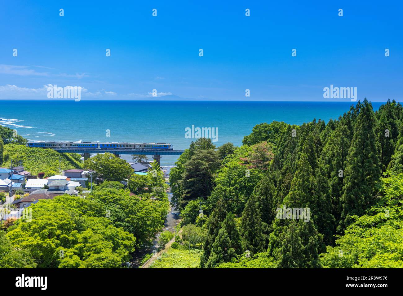 Gono-Line und Sea of Japan Stockfoto