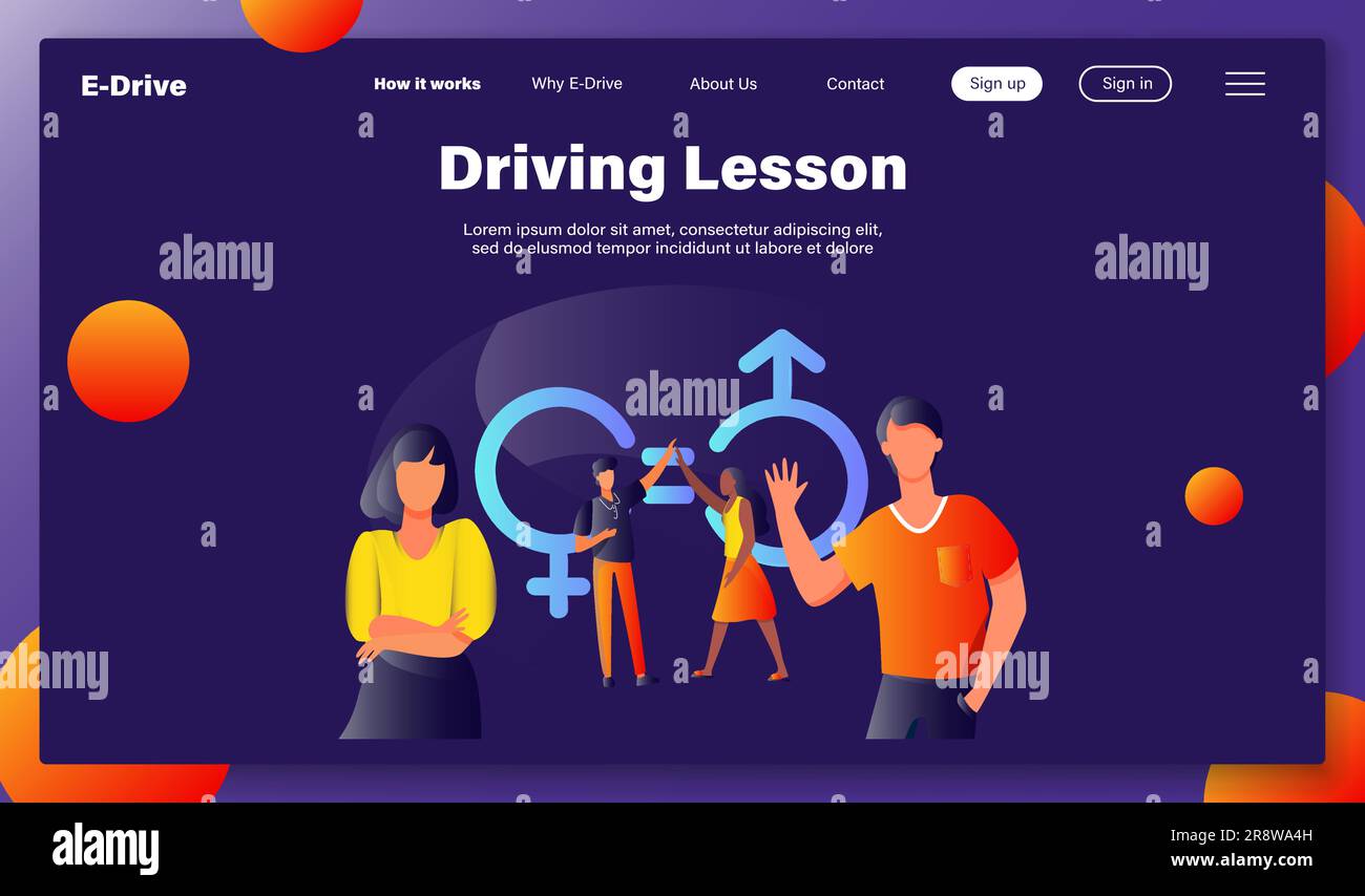 Mann und Frau geben High Five Stock Vektor