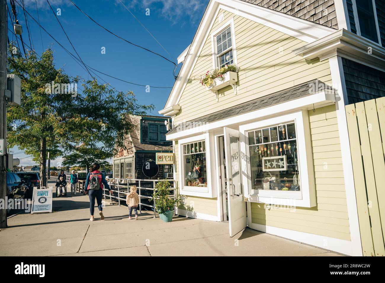 Beach Town Street Landscape in Scituate, Massachusetts - Mai 2023 Stockfoto