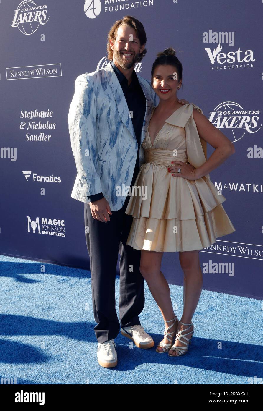 22. Juni 2023 Los Angeles, Kalifornien - Clayton Kershaw, Ellen Kershaw. Die 2023 Blue Diamond Gala der Los Angeles Dodgers Foundation fand im Dodger Stadium in Los Angeles statt. (Kreditbild: © FS/AdMedia via ZUMA Press Wire) NUR REDAKTIONELLE VERWENDUNG! Nicht für den kommerziellen GEBRAUCH! Stockfoto