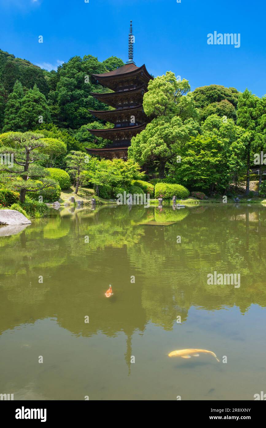 Fünfstöckige Ruriko-ji-Pagode Stockfoto
