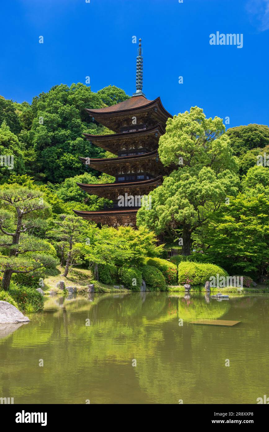 Fünfstöckige Ruriko-ji-Pagode Stockfoto