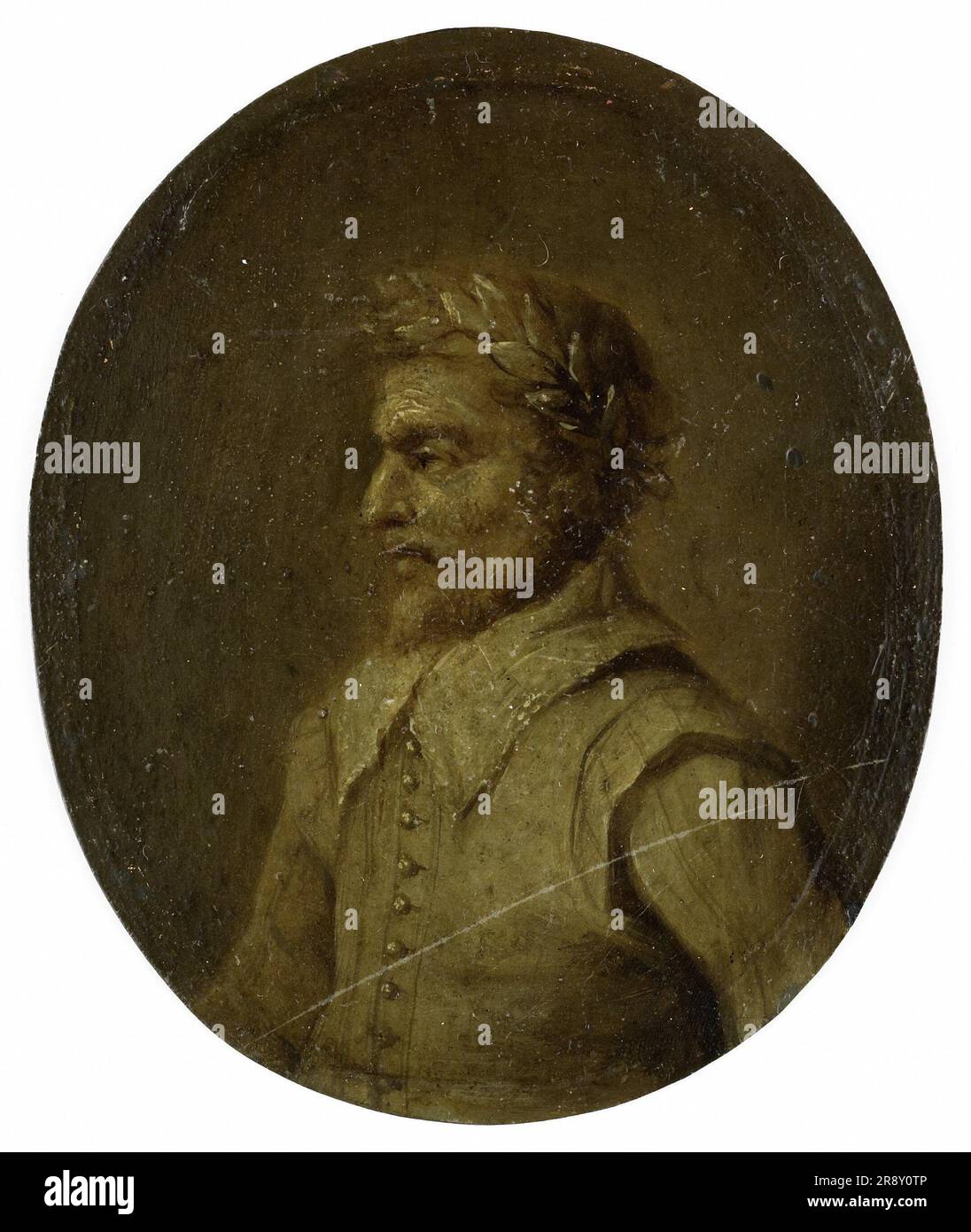 Das Porträt von Matheus de Casteleyn, Priester und Rhetoriker in Oudenaarde, 1732-1771. Stockfoto