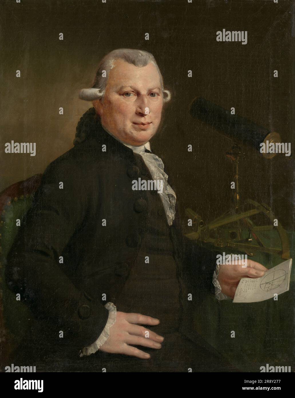 Porträt von Hendrick de Hartog, 1790. Stockfoto