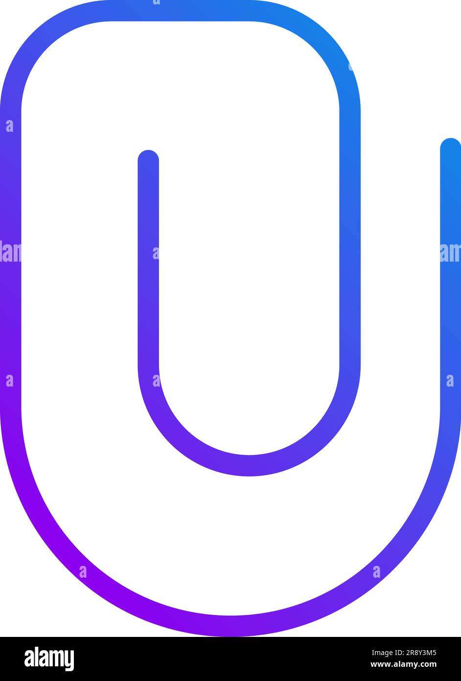 Schaltfläche zum Hochladen von Dateien Pixel Perfect Gradient Linear Vector Icon Stock Vektor