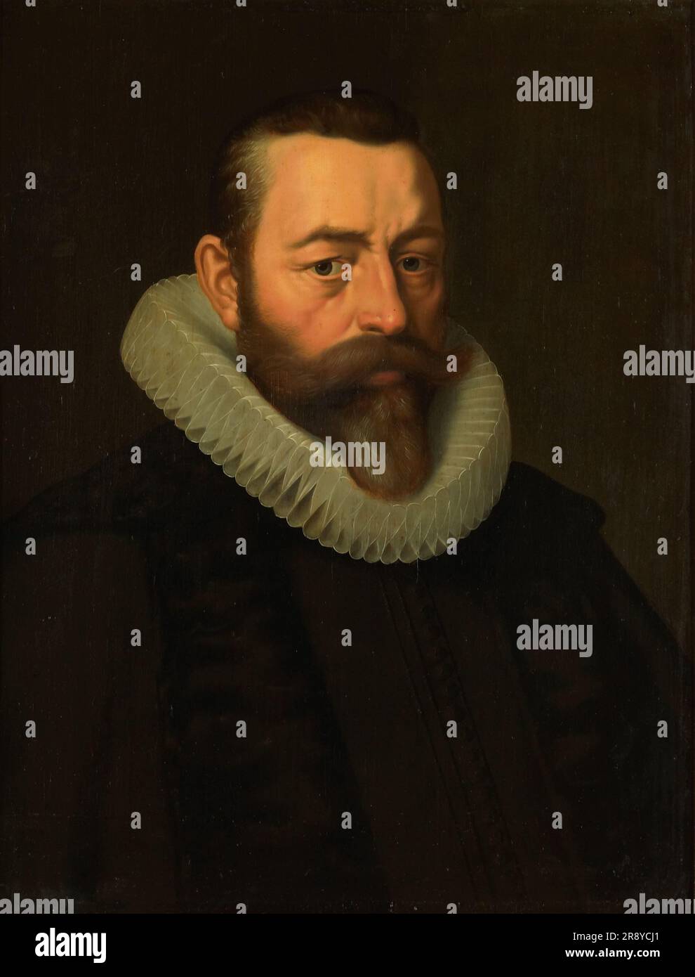 Porträt von Pieter Dircksz Hasselaer (1554-1616) nach c.1610. Kopie nach Cornelis van der Voort. Stockfoto