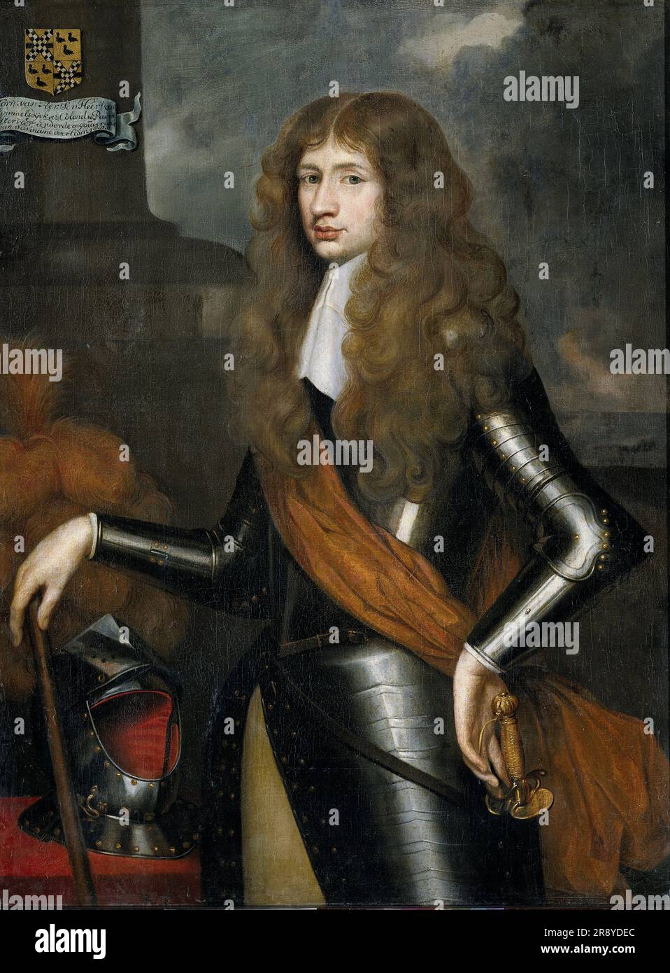 Porträt von Cornelis van Aerssen, Lord von Sommelsdijk, Gouverneur von Suriname aus dem Jahre 1683, c.1680. Stockfoto