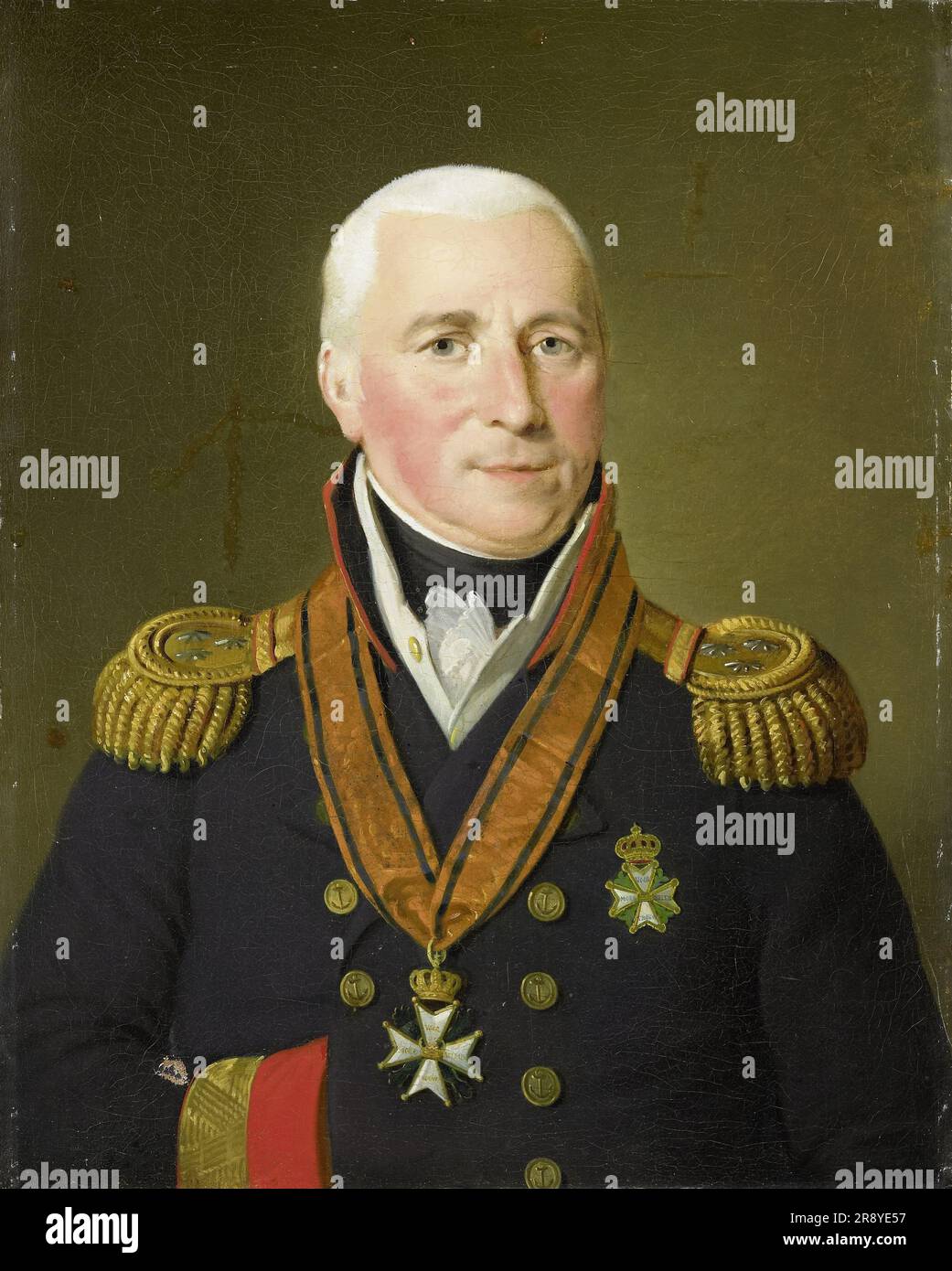 Porträt von Gerrit Verdooren (1757-1824), Vizeadmiral, 1814-1820. Stockfoto
