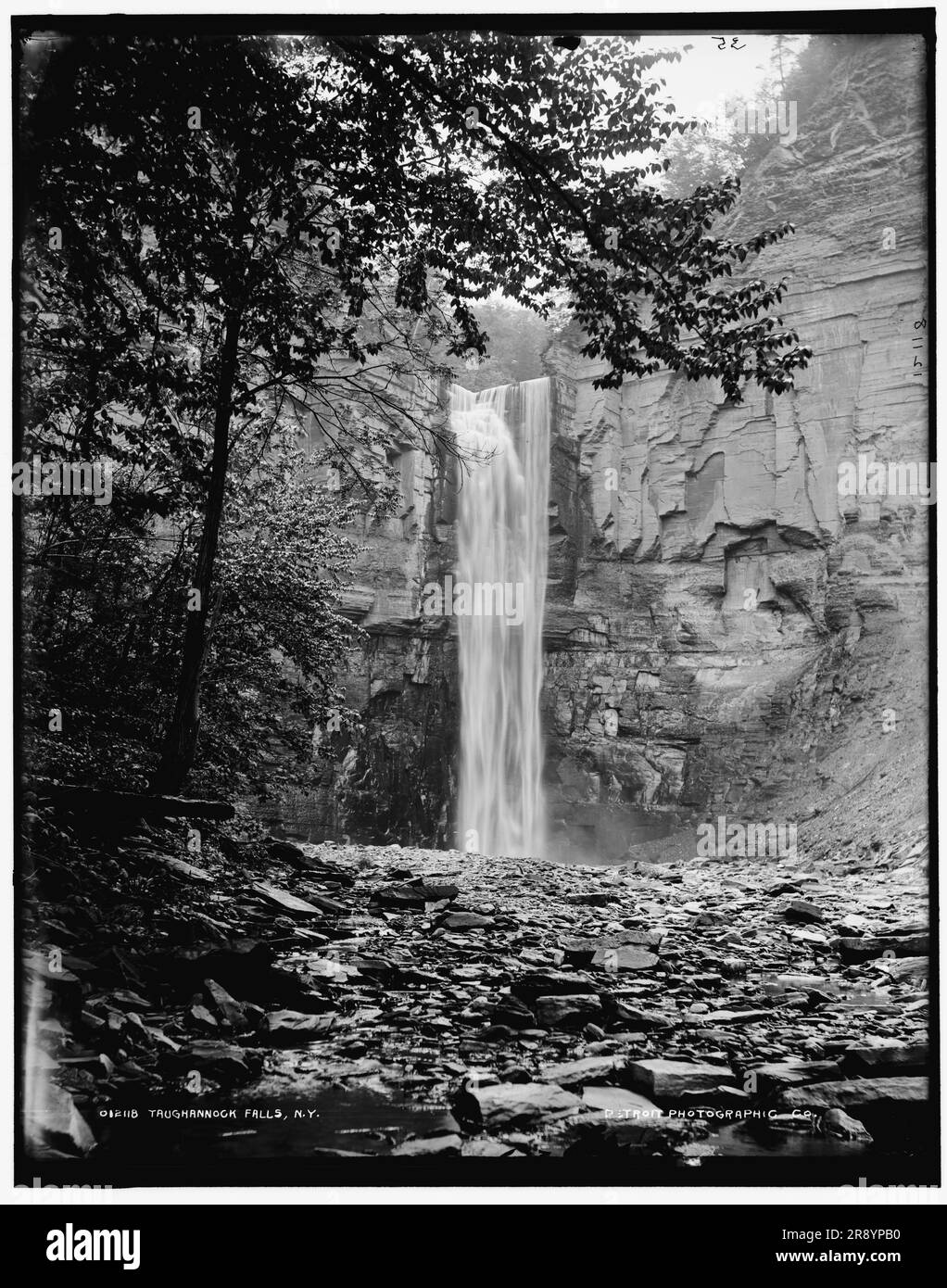 Taughannock Falls, New York, zwischen 1890 und 1901. Stockfoto