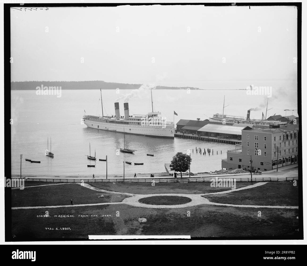 Mackinac aus dem Fort, c1905. Stockfoto