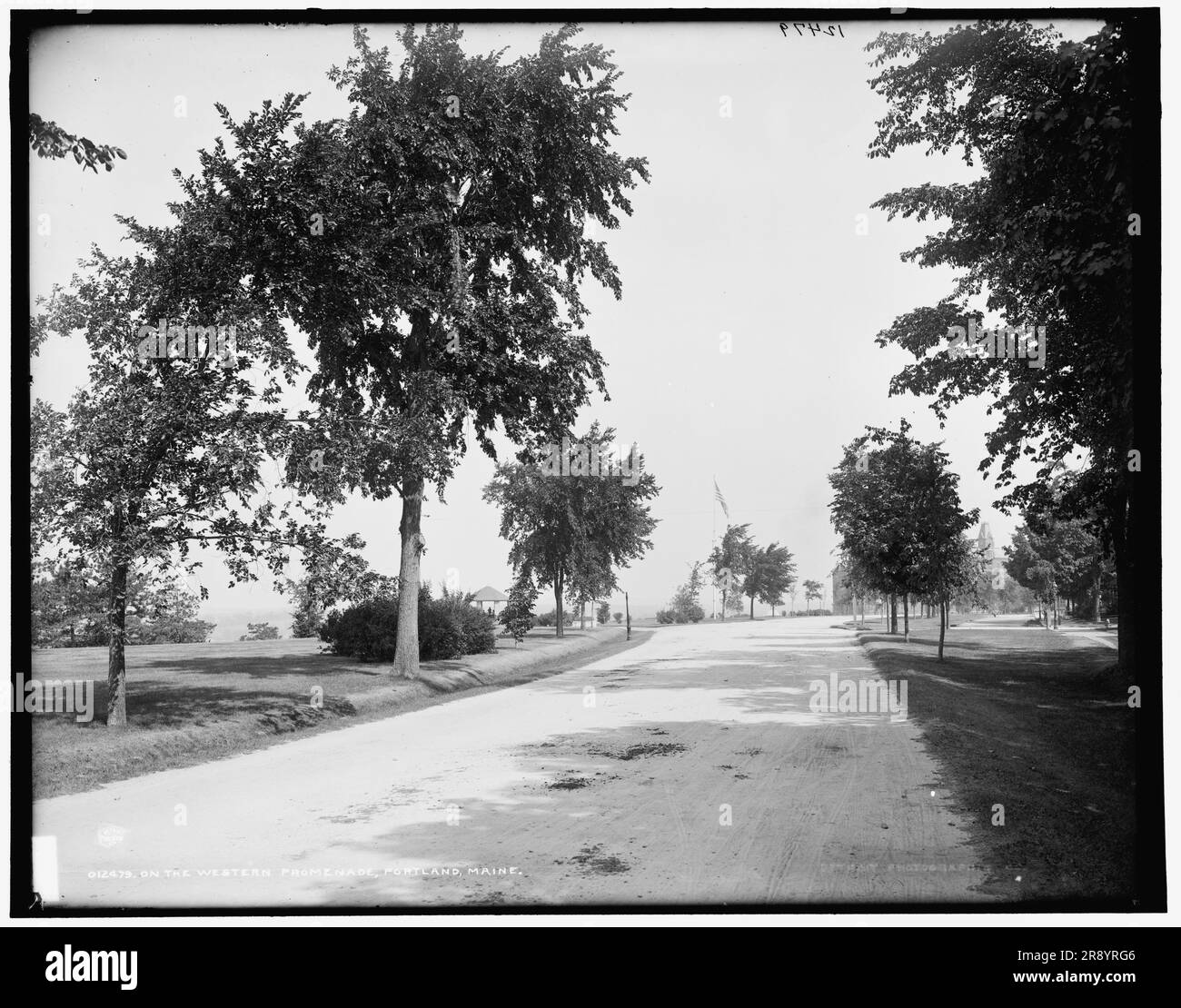 An der westlichen Promenade, Portland, Maine, zwischen 1890 und 1900. Stockfoto