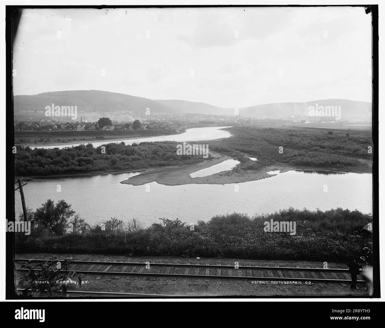 Corning, New York, zwischen 1890 und 1901. Stockfoto