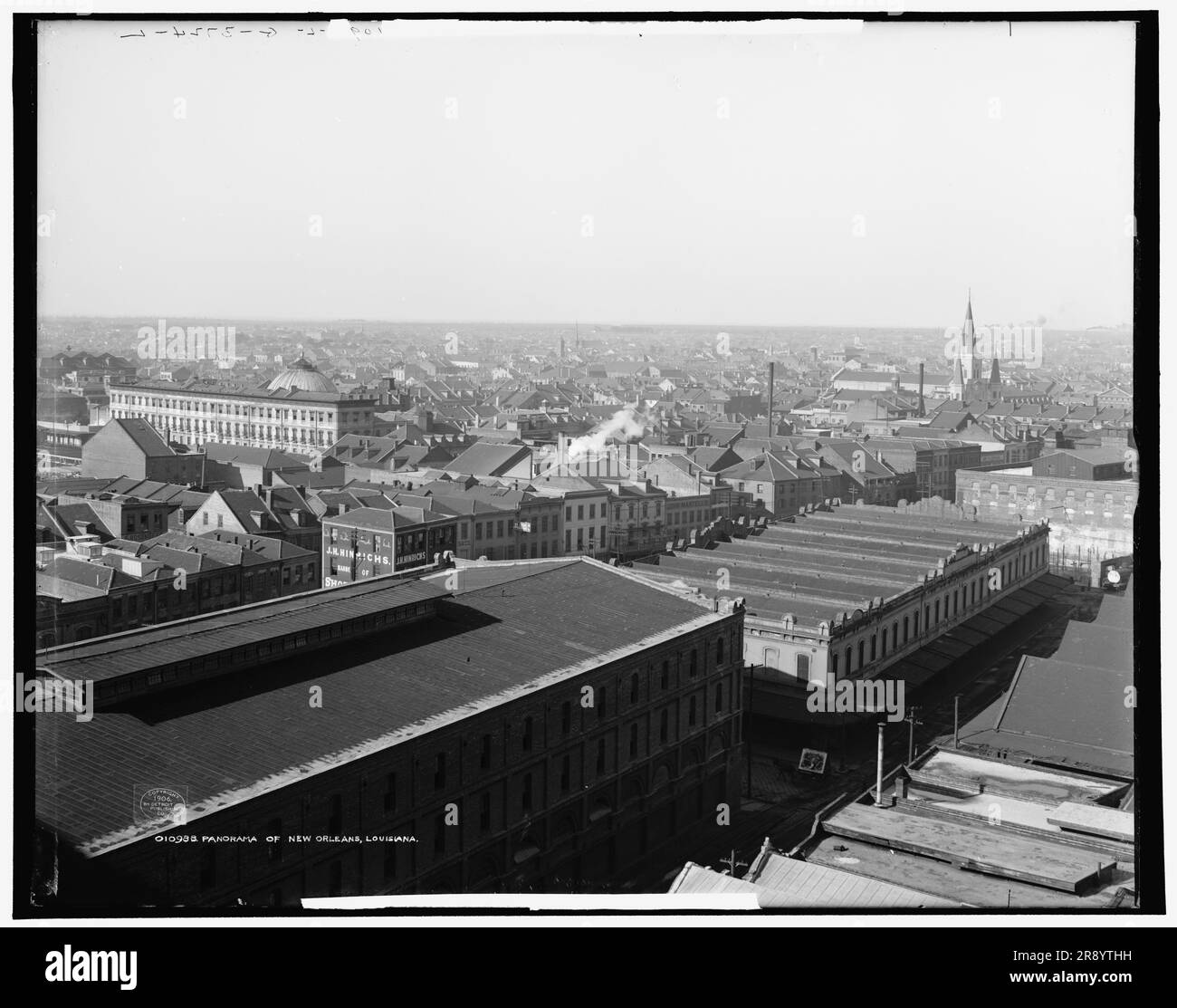 Panorama von New Orleans, Louisiana, c1906. St. Louis Cathedral auf der rechten Seite Stockfoto