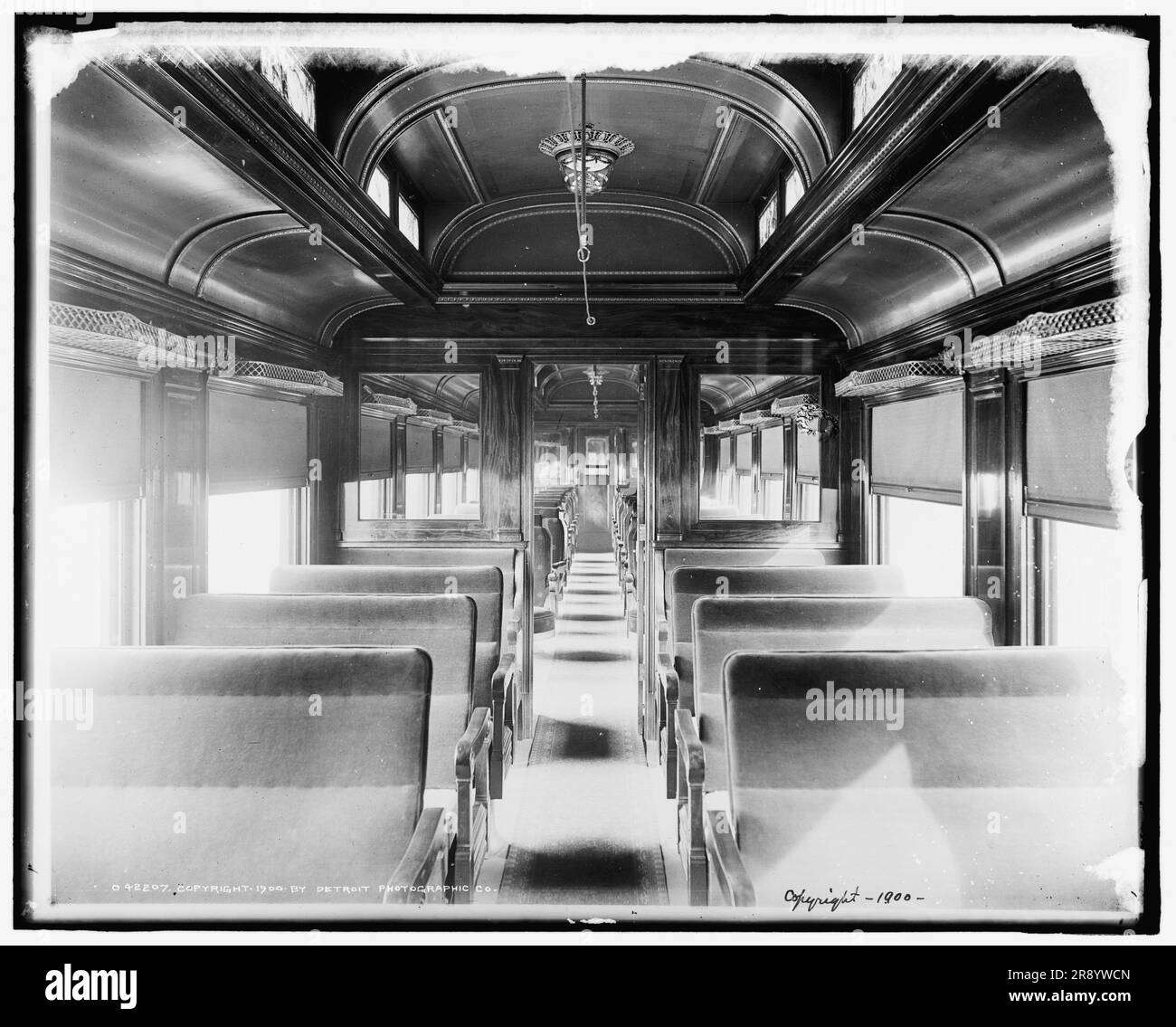 Fahrzeuginnenraum, Chicago und Alton Railroad, c1900. Stockfoto