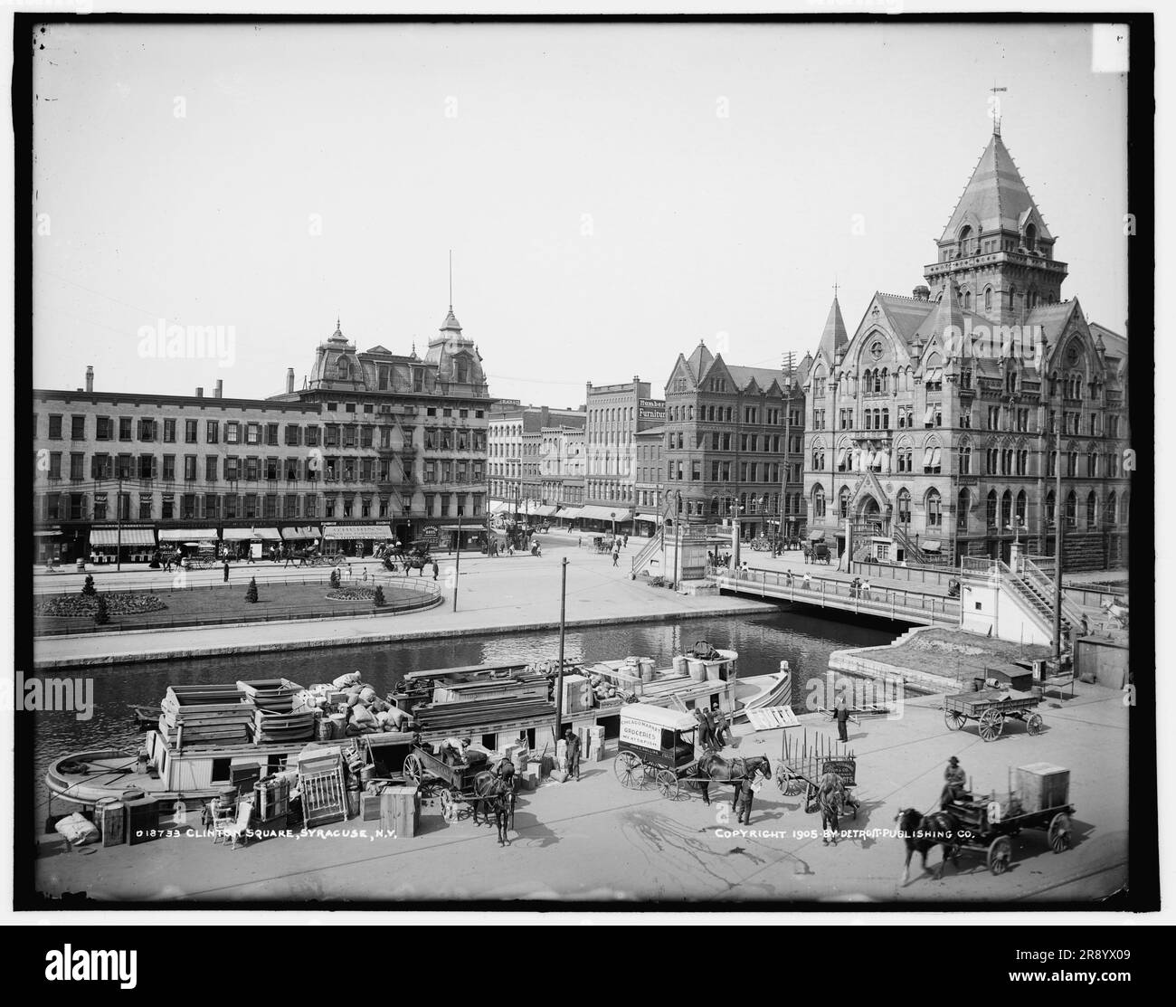 Clinton Square, Syracuse, New York, c1905. Stockfoto