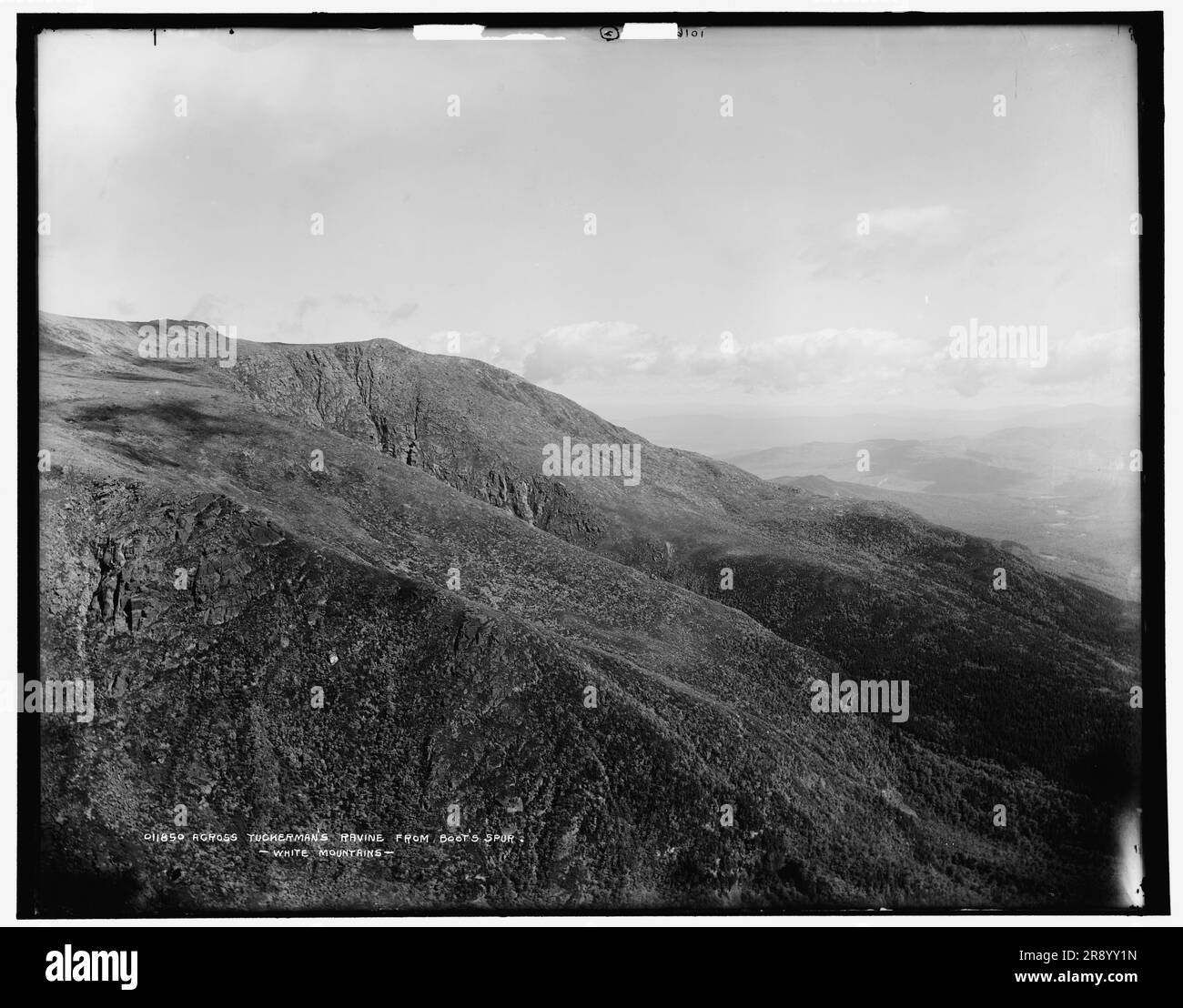 Über Tuckerman's Ravine von Boot's Spur, White Mountains, c1900. Stockfoto