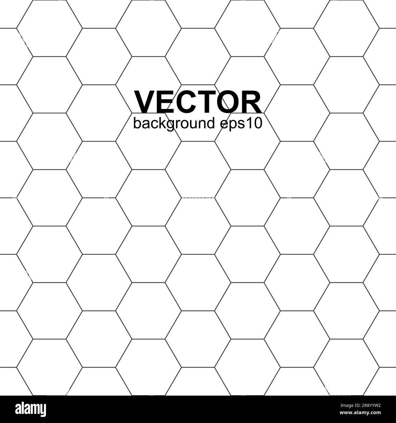 Weiße sechseckige Textur – ein nahtloser Vektorhintergrund Stock Vektor