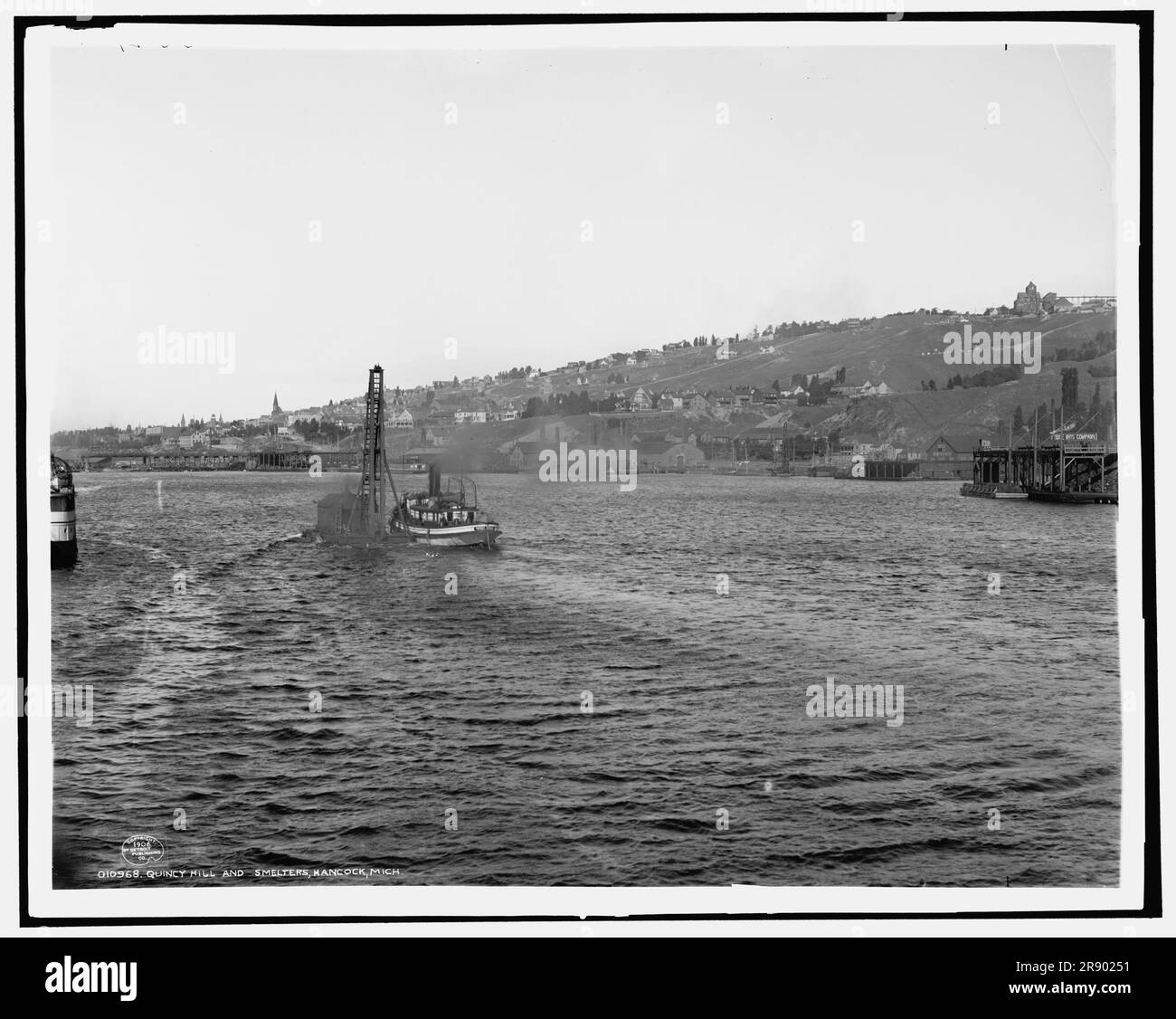 Quincy Hill und Hütten, Hancock, Michigan, c1906. Stockfoto