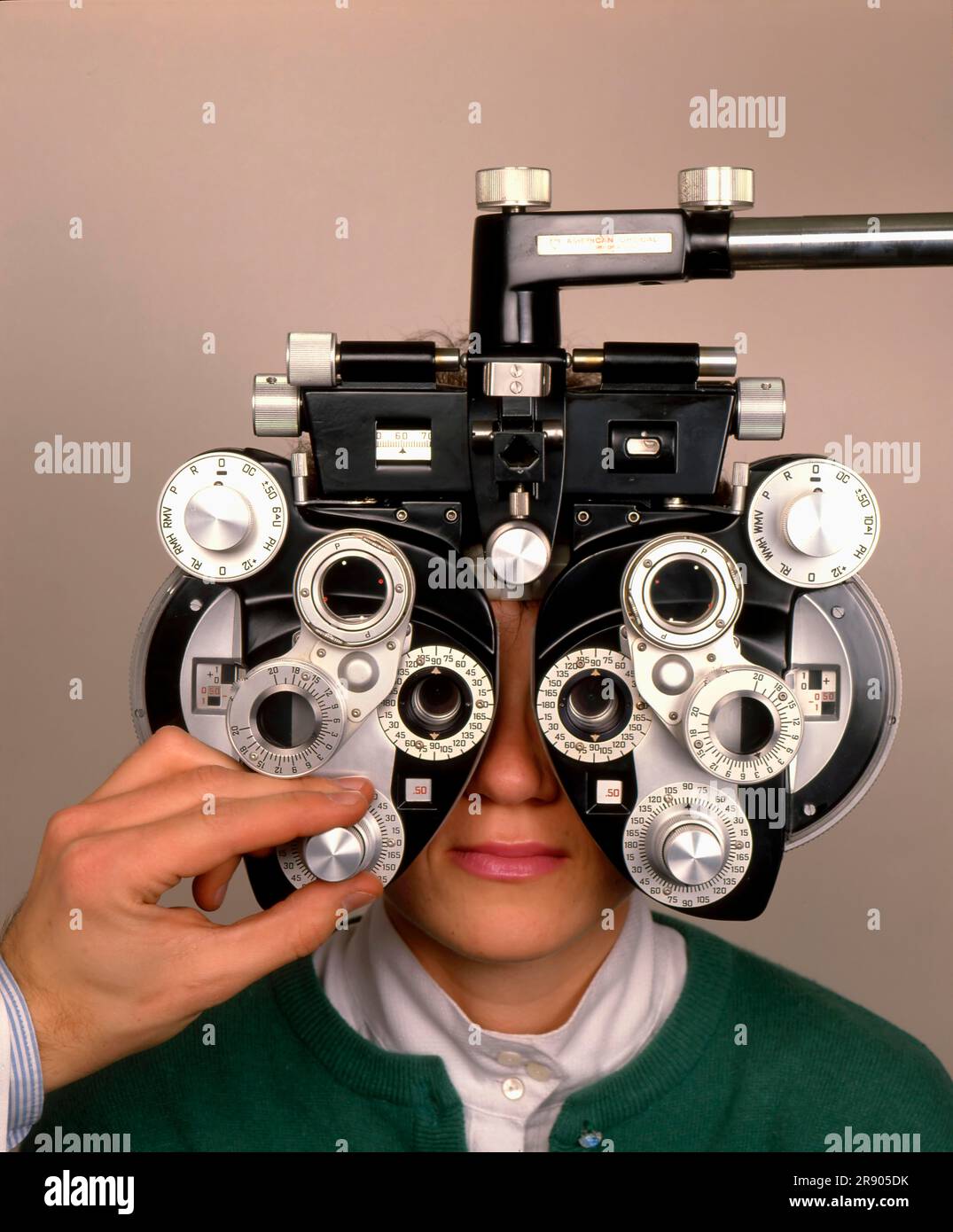 Augenarzt, Augenuntersuchung, Augenheilkunde Stockfoto