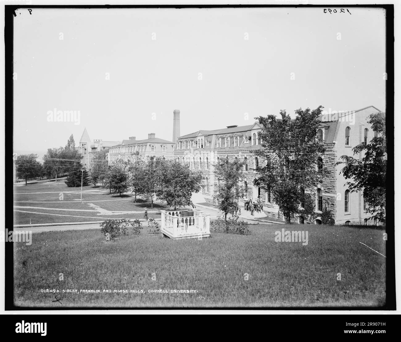 Sibley, Franklin und Morse Halls, Cornell University, zwischen 1900 und 1906. Stockfoto