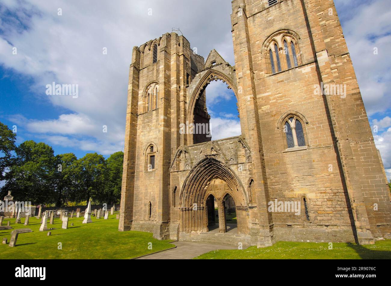 Elgin Cathedral Ruin, Elgin, Moray, Schottland, Großbritannien Stockfoto