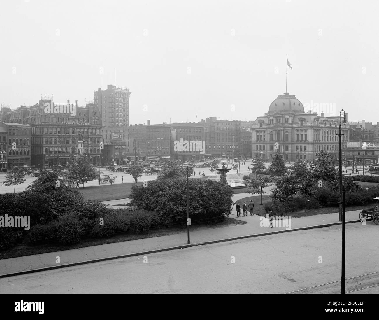 Börsenplatz, Providence, R.I., c.between 1910 und 1920. Stockfoto