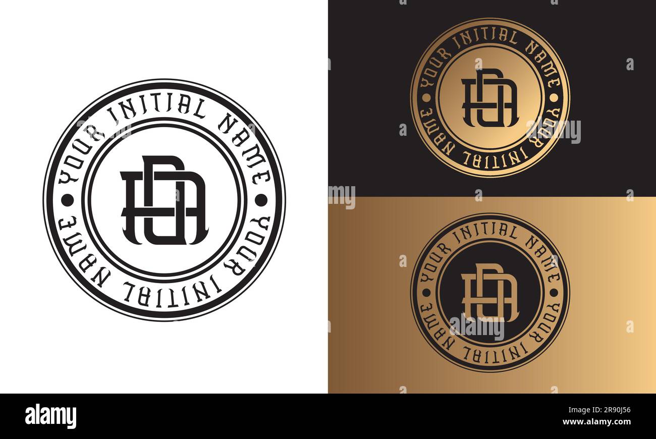 Luxury Initial AO oder OA Monogramm Letter Text Logo Streetwear Fashion AO Initial Logo Traditional Initial Font Stock Vektor