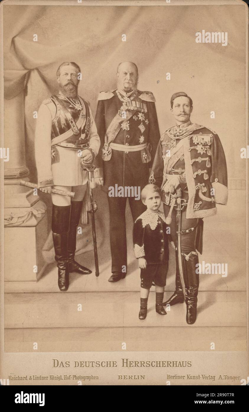 Die deutsche Dynastie, c. 1888. Private Sammlung. Stockfoto