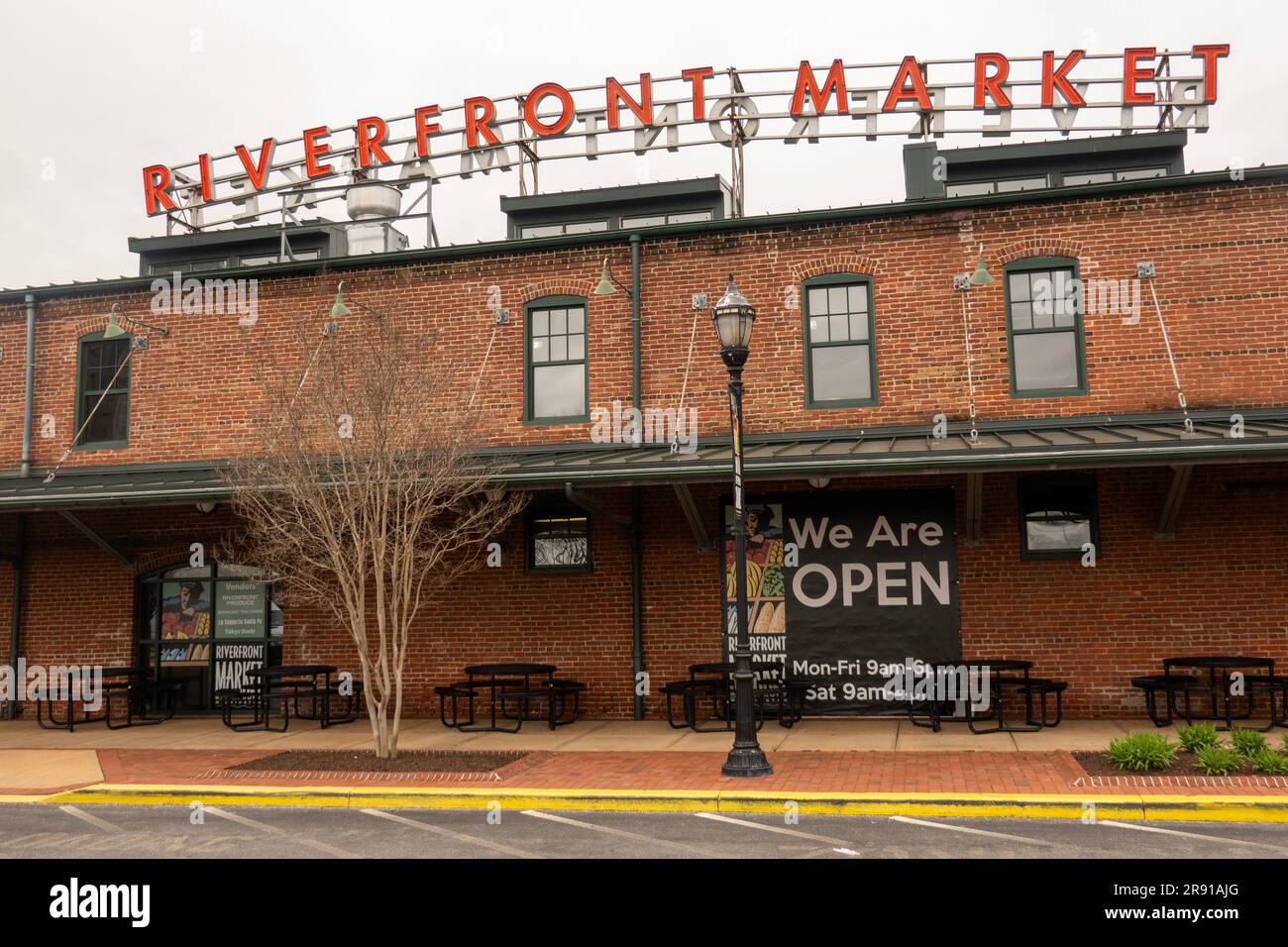 Riverfront Market in Wilmington Delaware Stockfoto