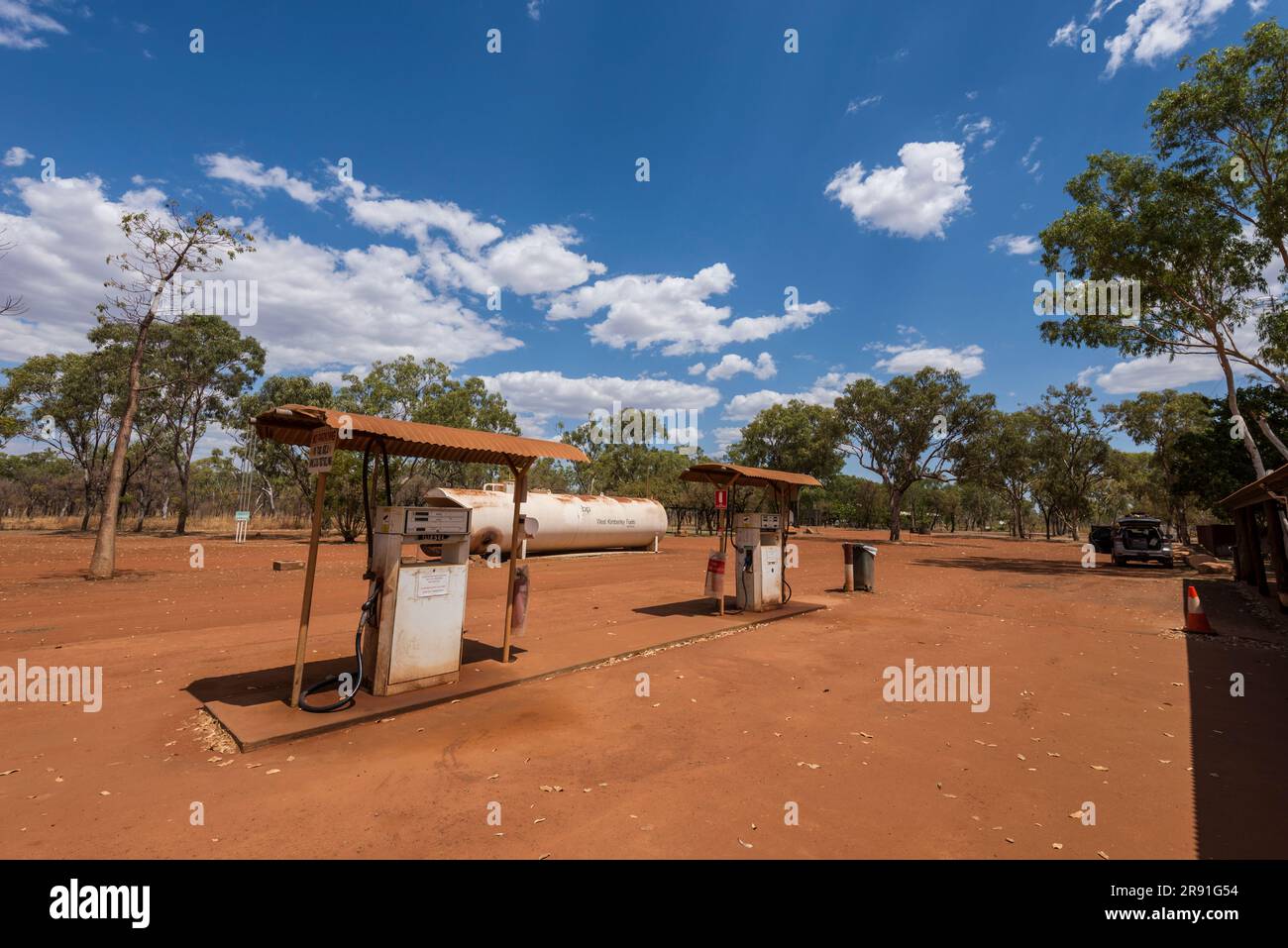 Ein Outback Roadhouse in der Nähe der Gibb River Road in Westaustralien Stockfoto