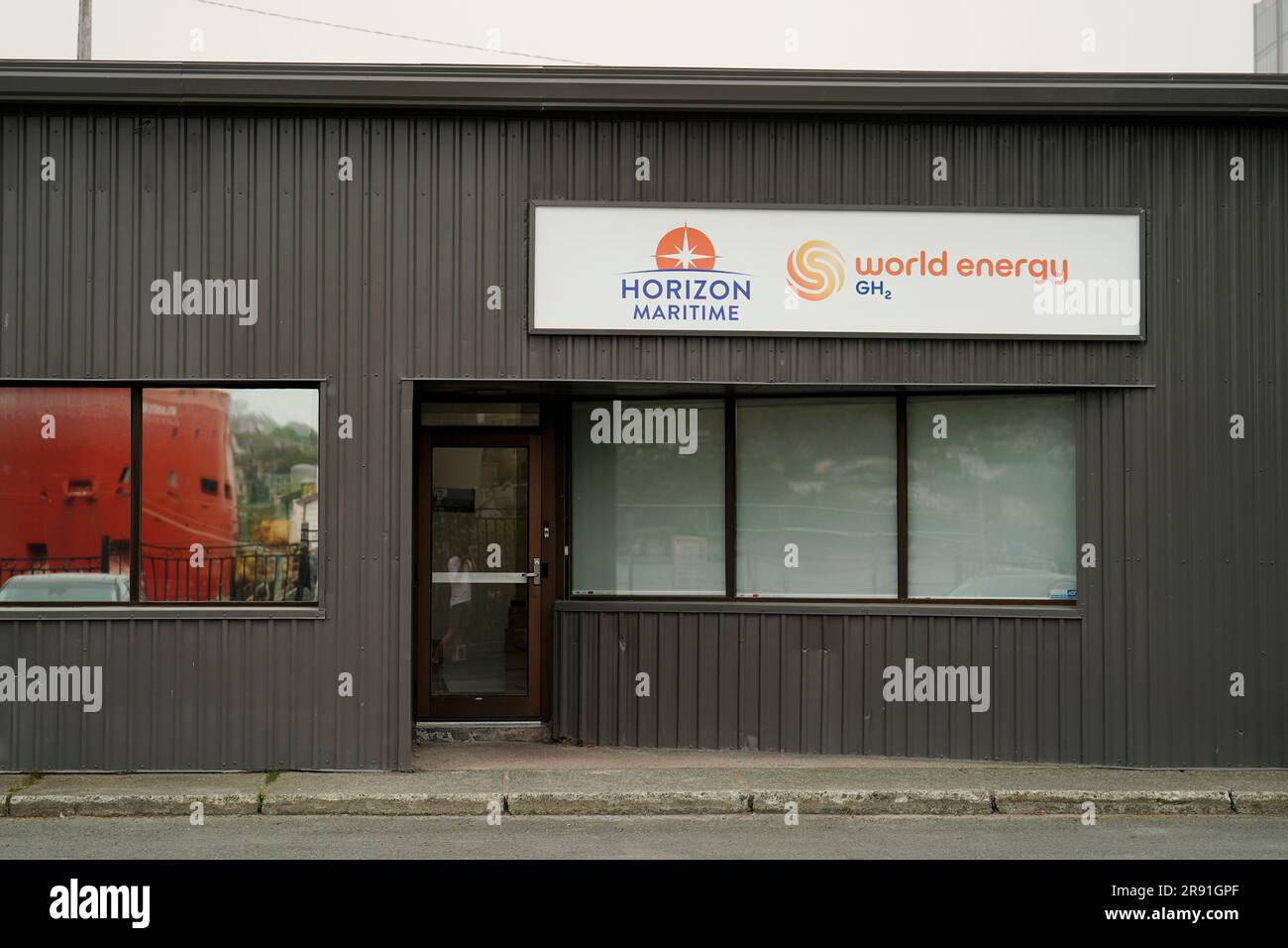 Das Büro von Horizon Maritime, der Firma, die das Schiff Polar Prince