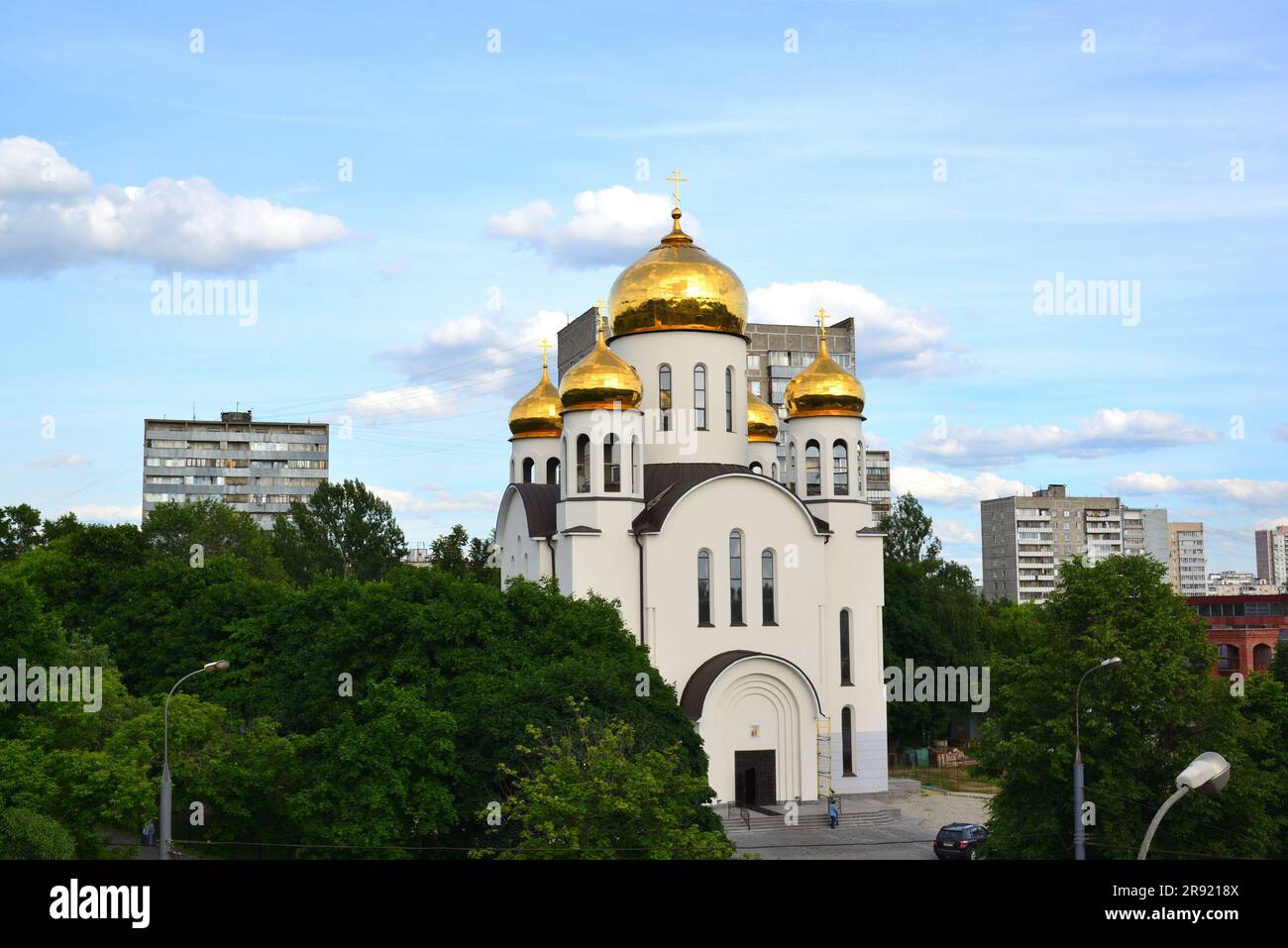 Kirche der Präsentation der Heiligen Jungfrau Maria in Moskau, Russland Stockfoto