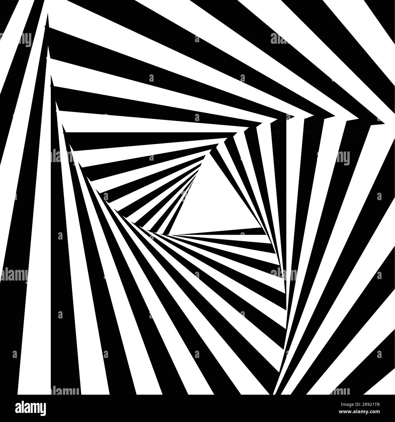 Hintergrund mit abstrakten geometrischen Mustern mit schwarzen und weißen Linien und Dreiecksformen Stock Vektor