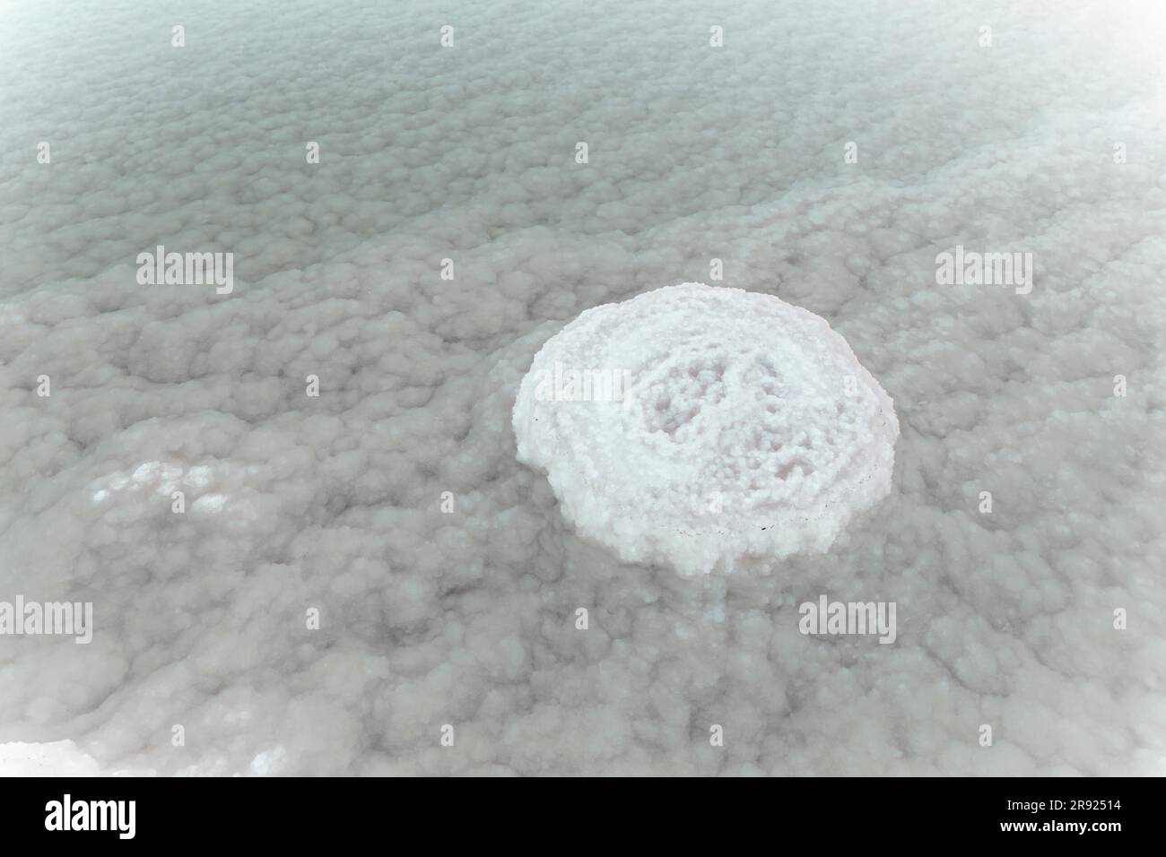 Salzformationen im Toten Meer Stockfoto