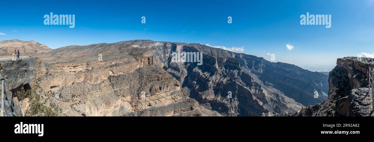 Riesenschlucht in oman Stockfoto