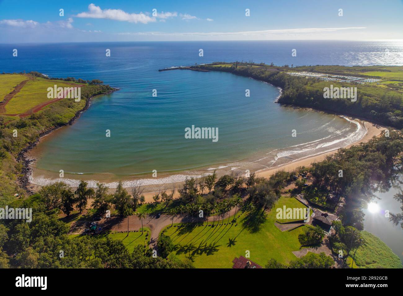 Hanamaulu Bay, Lihue, Kauai, Hawaii Stockfoto